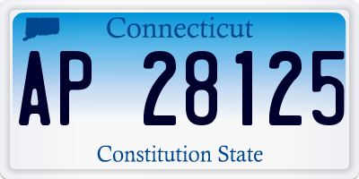 CT license plate AP28125
