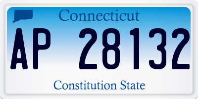 CT license plate AP28132