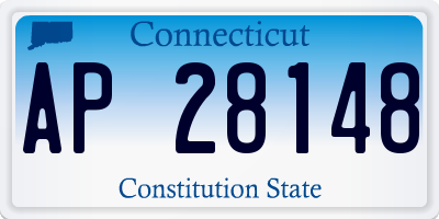 CT license plate AP28148