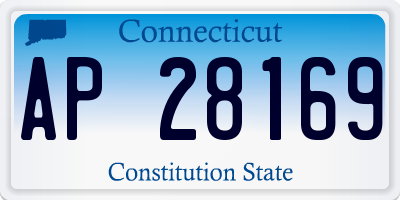 CT license plate AP28169