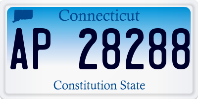CT license plate AP28288