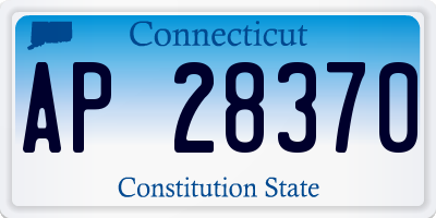 CT license plate AP28370