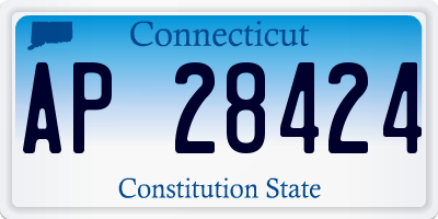 CT license plate AP28424