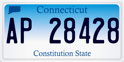 CT license plate AP28428