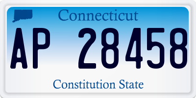 CT license plate AP28458