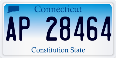CT license plate AP28464