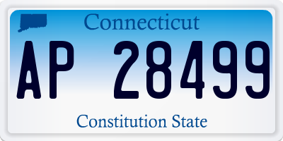 CT license plate AP28499