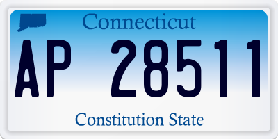 CT license plate AP28511