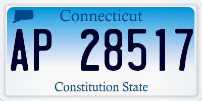 CT license plate AP28517