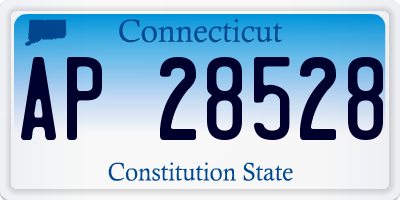 CT license plate AP28528