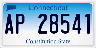 CT license plate AP28541