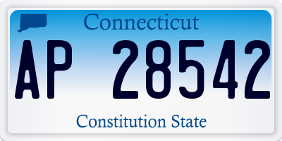 CT license plate AP28542