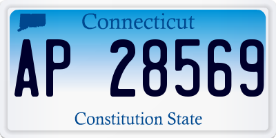 CT license plate AP28569
