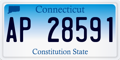 CT license plate AP28591