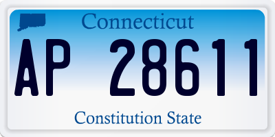 CT license plate AP28611