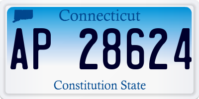 CT license plate AP28624