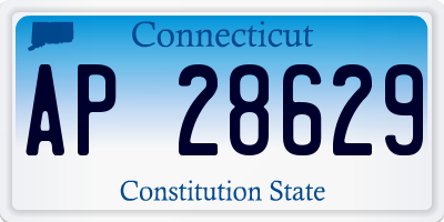 CT license plate AP28629