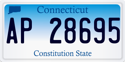 CT license plate AP28695