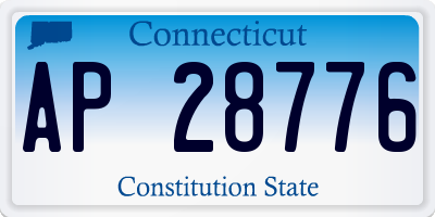 CT license plate AP28776