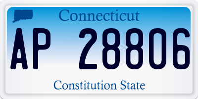 CT license plate AP28806