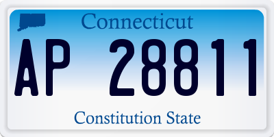 CT license plate AP28811