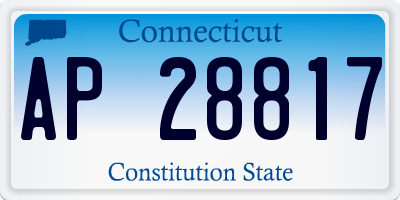 CT license plate AP28817