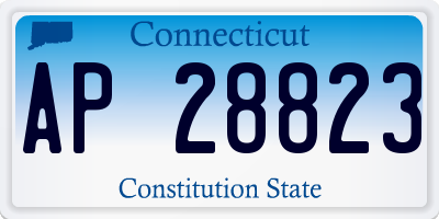 CT license plate AP28823