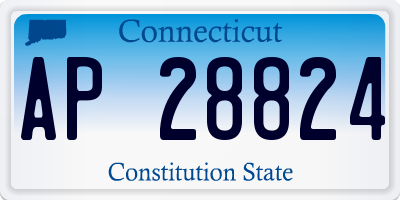 CT license plate AP28824