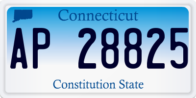 CT license plate AP28825