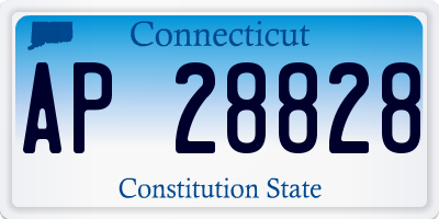 CT license plate AP28828