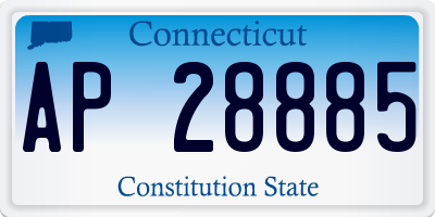 CT license plate AP28885