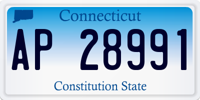 CT license plate AP28991