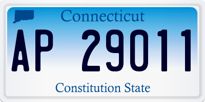 CT license plate AP29011