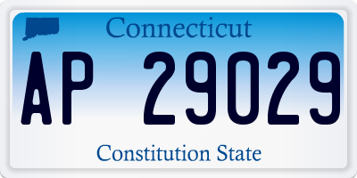 CT license plate AP29029