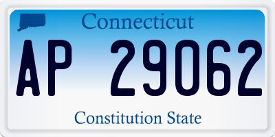CT license plate AP29062