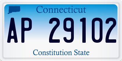 CT license plate AP29102