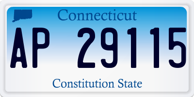 CT license plate AP29115