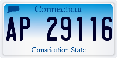 CT license plate AP29116