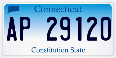 CT license plate AP29120