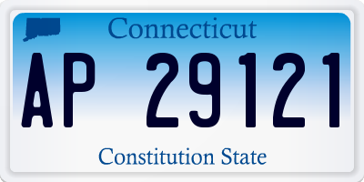 CT license plate AP29121