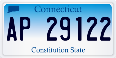CT license plate AP29122