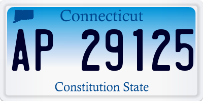 CT license plate AP29125