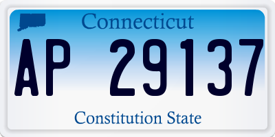 CT license plate AP29137