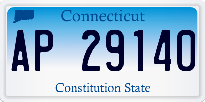 CT license plate AP29140