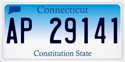 CT license plate AP29141