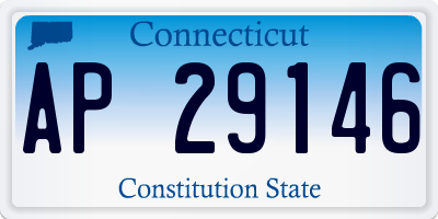 CT license plate AP29146