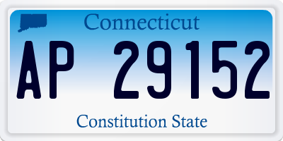 CT license plate AP29152
