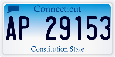 CT license plate AP29153