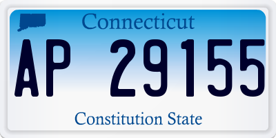 CT license plate AP29155