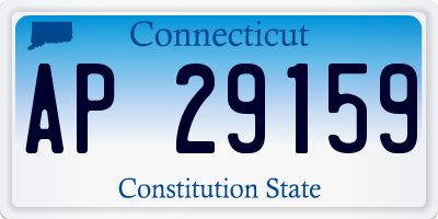 CT license plate AP29159